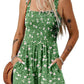 ⏰Hot Sale 49% Off💃Women's Summer Square Neck Sleeveless Loose Casual Short Smocked Romper✨