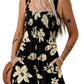⏰Hot Sale 49% Off💃Women's Summer Square Neck Sleeveless Loose Casual Short Smocked Romper✨