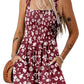 ⏰Hot Sale 49% Off💃Women's Summer Square Neck Sleeveless Loose Casual Short Smocked Romper✨