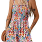 ⏰Hot Sale 49% Off💃Women's Summer Square Neck Sleeveless Loose Casual Short Smocked Romper✨