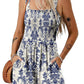 ⏰Hot Sale 49% Off💃Women's Summer Square Neck Sleeveless Loose Casual Short Smocked Romper✨