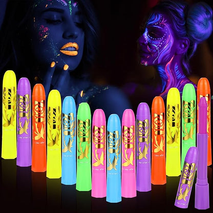 ✨2025 Hot Sale⌛Luminescent water-soluble human body painting crayon