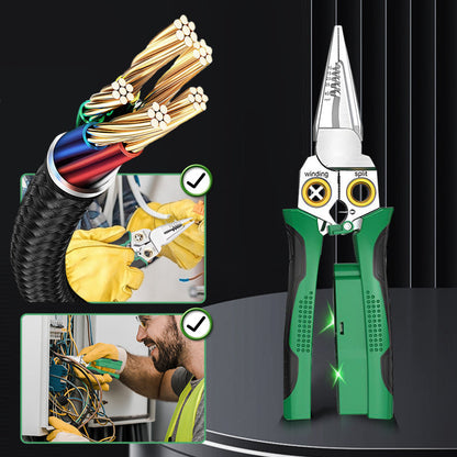 💥Lastday! Hurry up！！💥🔥8-in-1 Multi-Functional Wire Stripper Scissors With Electrical Test