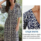 ⏰Last Day Hot Sale!!⌛🔥BUY 2 FREE SHIPPING✈️-GET EXTRA 15% OFF💃Bohemian Casual Print V-Neck Waist Wrap Long Dress