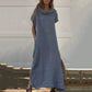 ⏰Last Day Hot Sale!!⌛🔥Buy 2 get extra 15% off 🎁Women’s Cowl Neck Cotton and Linen Casual Dress