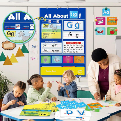 💥Lastday! Hurry up！！💥🚨 50% OFF! The Teacher-Approved ABC Chart That Makes Letter Learning FUN! (Perfect for Homeschool & PreK)