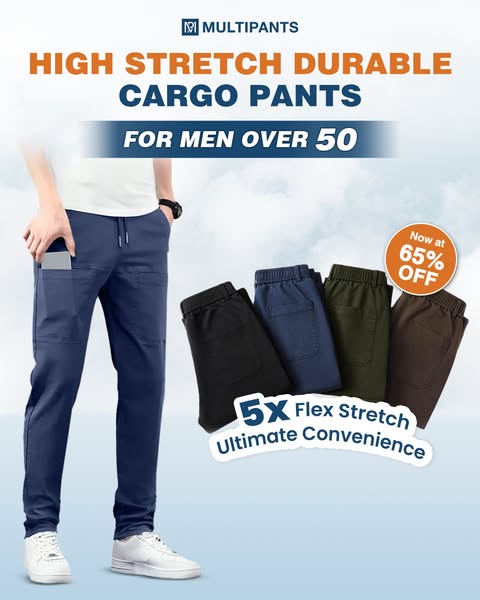 🔥Last Day Sale 70% OFF🏆👖MultiPants – High Stretch Multi-pocket Durable Cargo Pants✨
