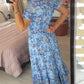 💥Lastday! Hurry up！！💥💃Hot Sale 49% OFF🔥✈️✈️Free Shipping - Floral Print V-neck Dress
