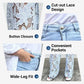 🌸Summer Special Offer 50% Off🌸High Waisted Lace Splicing Jeans