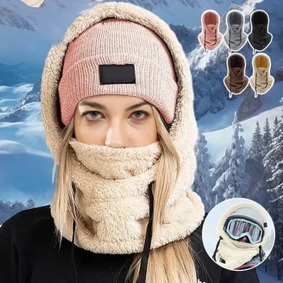 ☃️❄️Hot Sale 49% Off🔥Winter Outdoor Sherpa Hooded Sports Windproof Mask🎁The Best Christmas Gift🎄