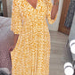 ⏰Last Day Hot Sale!!⌛🔥BUY 2 FREE SHIPPING✈️-GET EXTRA 15% OFF💃Bohemian Casual Print V-Neck Waist Wrap Long Dress