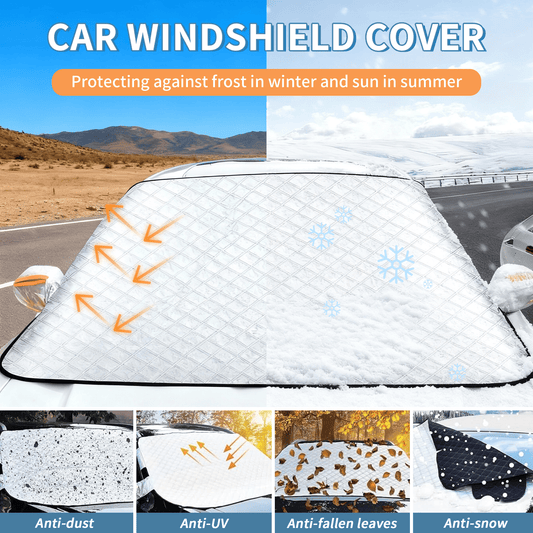 ⛄❄️LAST DAY PROMOTION 50% OFF!!🚗4-Layer Magnetic Windshield Car Cover