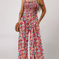 🔥Buy 2 get extra 10% off 🎁📣Womens Overalls Casual Floral Print Sleeveless Jumpsuit with Pockets