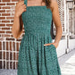 ⏰Hot Sale 49% Off💃Women's Summer Square Neck Sleeveless Loose Casual Short Smocked Romper✨