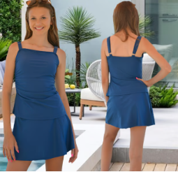 🌞Free Shipping🏖️Women Vintage Tummy Control Two Piece Tankini Swimsuits