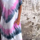 Lastday! Hurry up！！💥💥Buy 2 free shipping✈️（get 10 % OFF🎁）Tie-dye V-neck Long Comfortable Dress
