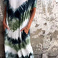 Lastday! Hurry up！！💥💥Buy 2 free shipping✈️（get 10 % OFF🎁）Tie-dye V-neck Long Comfortable Dress
