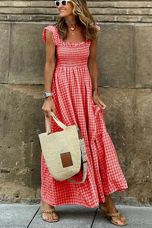 🎉【💥Final 3-hour Preferential Deal 💥】BUY 2 SAVE 15%🎁💃Women's Vintage Plaid Clashing Dresses