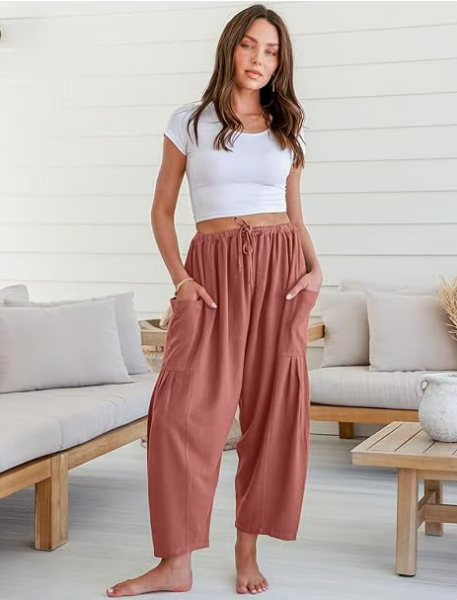 【💥Final 3-hour Preferential Deal 💥】💥Summer Hot Sale 50% OFF☀️Women's Linen Wide Leg Pants with Pockets