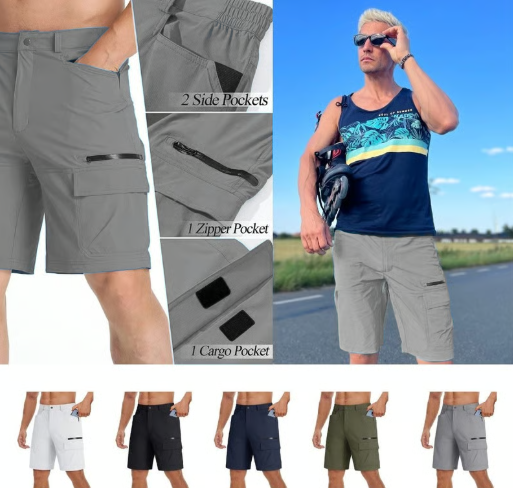 🔆Summer 57% off hot sale 🔥 Fliwos Men's Outdoor Multi-Pocket Casual Shorts