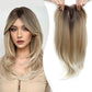 ⏰Last Day Hot Sale!!⌛💇‍♀️Topper Layered Hair Hairpieces with Bangs for Women with Thinning Hair