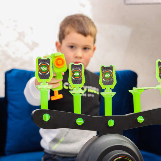 🎁Halloween early promotion 50% OFF🎃Glow-in-the-Dark Shooting Target Practice Kids Shooting Toy Gun Set