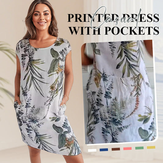 🌸Summer Specials🌸 Casual Printed Dress with Pockets
