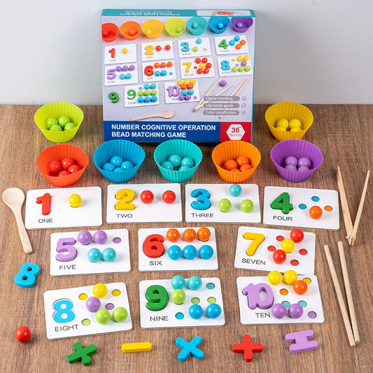 🔥🪀FLASH SALE! 50% OFF TODAY ONLY🔥🏅Montessori Clip Bead Math Toy Set