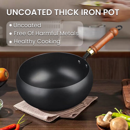 💥⏰Last Day Hot Sale!!⌛Uncoated Thick Iron Pot