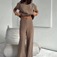 ⏰Last Day Hot Sale!!⌛Today's Promotion - 49% OFF❤️ Women’s 2-Piece T-Shirt & Wide Leg Dress Pants Set❤️