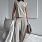 ⏰Last Day Hot Sale!!⌛Today's Promotion - 49% OFF❤️ Women’s 2-Piece T-Shirt & Wide Leg Dress Pants Set❤️