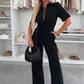 🎉🛍️Summer New Arrivals👗Women’s Button-Down Jumpsuit with Waist Tie
