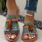 【💥Final 3-hour Preferential Deal 💥】✨Women's Boho Print Slide Sandals-It's not just about beauty, it's about confidence🥰