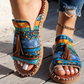 【💥Final 3-hour Preferential Deal 💥】✨Women's Boho Print Slide Sandals-It's not just about beauty, it's about confidence🥰