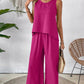 ⏰Last Day Hot Sale!!⌛✨2025 New Arrivals 50% OFF✨Sleeveless Top & Wide-Leg Pants Set