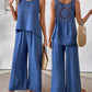 ⏰Last Day Hot Sale!!⌛✨2025 New Arrivals 50% OFF✨Sleeveless Top & Wide-Leg Pants Set