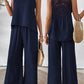 ⏰Last Day Hot Sale!!⌛✨2025 New Arrivals 50% OFF✨Sleeveless Top & Wide-Leg Pants Set