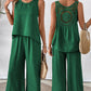 ⏰Last Day Hot Sale!!⌛✨2025 New Arrivals 50% OFF✨Sleeveless Top & Wide-Leg Pants Set