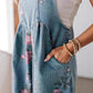 Buy 2 get extra 10% off🌸2025 New Fashion🌸 Vintage Floral Printed Denim Jumpsuit