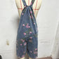 Buy 2 get extra 10% off🌸2025 New Fashion🌸 Vintage Floral Printed Denim Jumpsuit