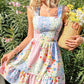 🎉Summer Hot Sale 50% OFF🌞Buy 2 get extra 10% off🌸 Romantic Bloom! Floral printed sleeveless mini dress 👗