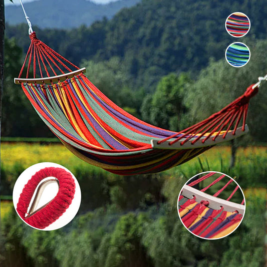⏰Last Day Hot Sale!!⌛FREE SHIPPING✈️✨LIMITED SALE 50% OFF✨Reinforced & Multi-Person Striped Hammock