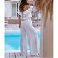 ⏰Last Day Hot Sale!!⌛🌞Summer Sale🌺 Women’s Off - Shoulder Ruffle Jumpsuit – 52% OFF
