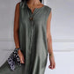 ⏰Last Day Hot Sale!!⌛☁️V-neck Cotton-Linen Sleeveless Dress🎐