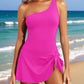 ⏰Last Day Hot Sale!!⌛⛱️Last Day Promotion 49% OFF🔥One Shoulder Skirted One Piece Swimsuit