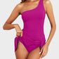 ⏰Last Day Hot Sale!!⌛⛱️Last Day Promotion 49% OFF🔥One Shoulder Skirted One Piece Swimsuit