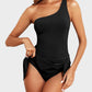 ⏰Last Day Hot Sale!!⌛⛱️Last Day Promotion 49% OFF🔥One Shoulder Skirted One Piece Swimsuit