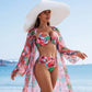 ⏰Last Day Hot Sale!!⌛Women's 3-Piece Bikini Set with Cover-Up