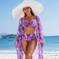 ⏰Last Day Hot Sale!!⌛Women's 3-Piece Bikini Set with Cover-Up