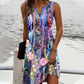 🏖️Summer Specials🌴Women's Sleeveless V-Neck Printed Dresses